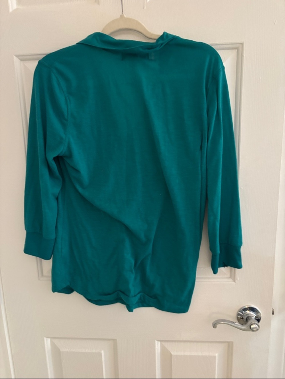 Almost Famous Teal Green Button-Down Blouse - Picture 3 of 3